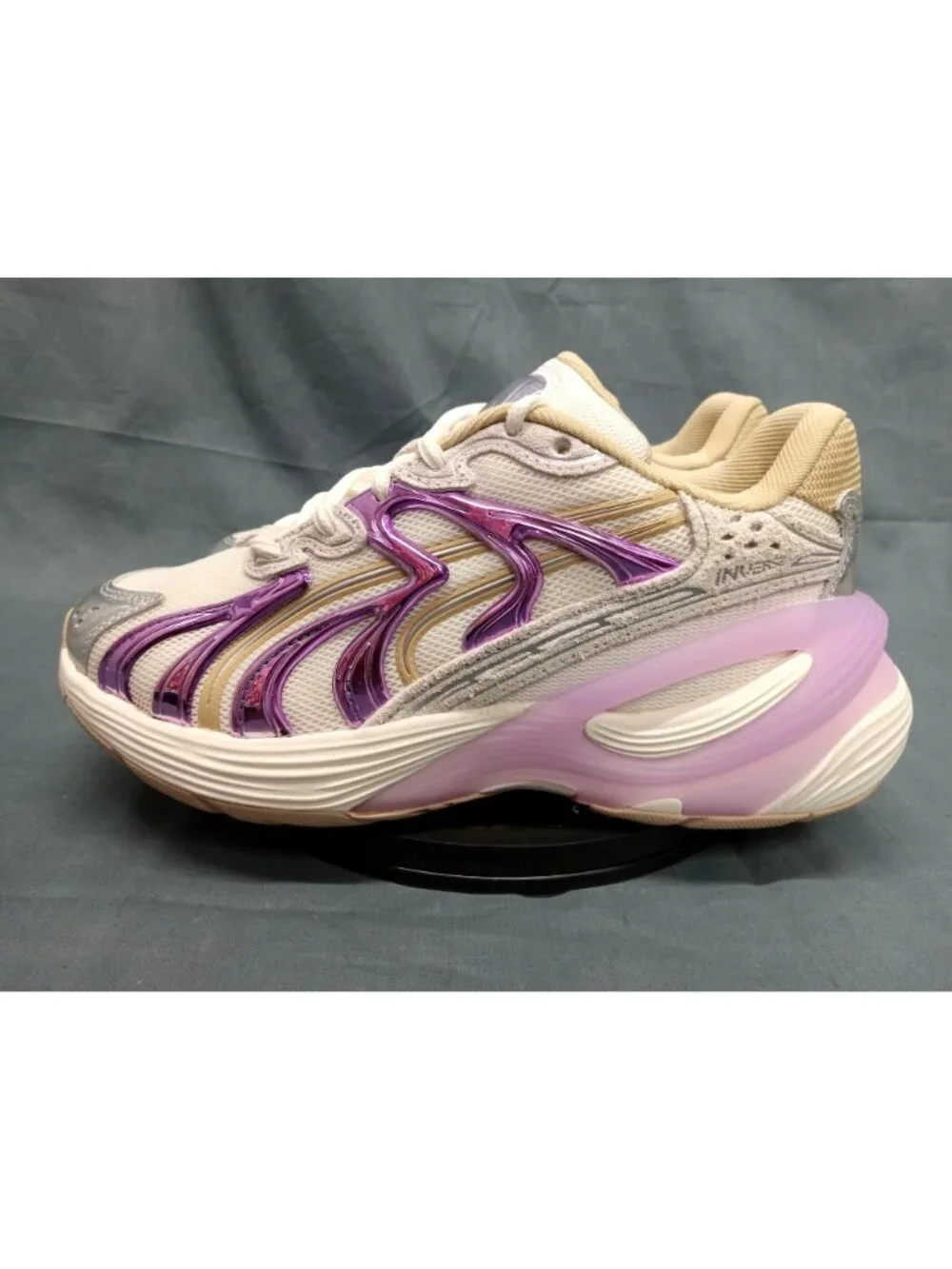 Puma Inverse Shades JR (GS) 406008 01 White Lavender Girls Size 7 NEW NO BOX!